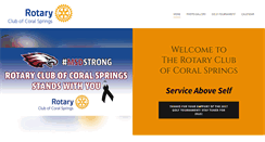 Desktop Screenshot of coralspringsrotary.org