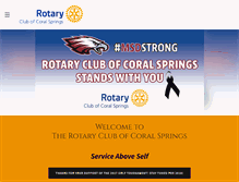 Tablet Screenshot of coralspringsrotary.org